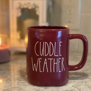 NEW Rae Dunn Cuddle Weather Maroon Mug